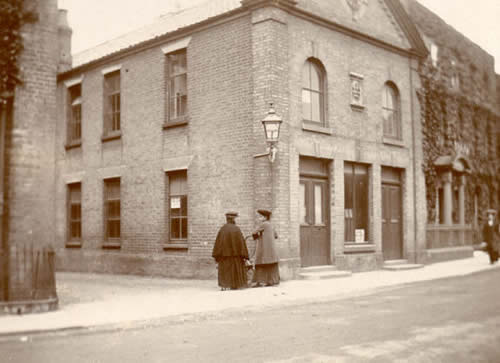 New Hall in Southwold Market Place - the first premises of the Homeknit Company in 1909