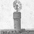 Southwold's old watertower with its original wind pump