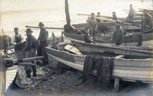 Another Good Catch.  Longshore Fishermen on Southwold Beach