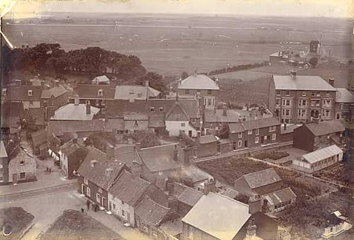 View over Bartholomew Green towards Victoria Street in 1898