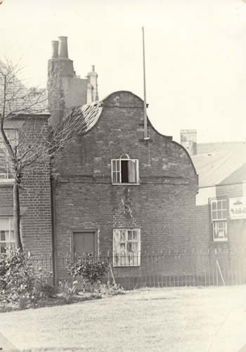 1930s view of the cottages from Bartholomew Green