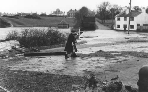 The town end of Ferry Road Feb 1953