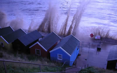 Storm surge October 2007 - Picture courtesy of Ian Miller