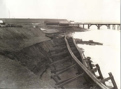 1903 Sea defence project looking North