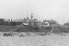 Southwold Lighthouse from the sea in 1892