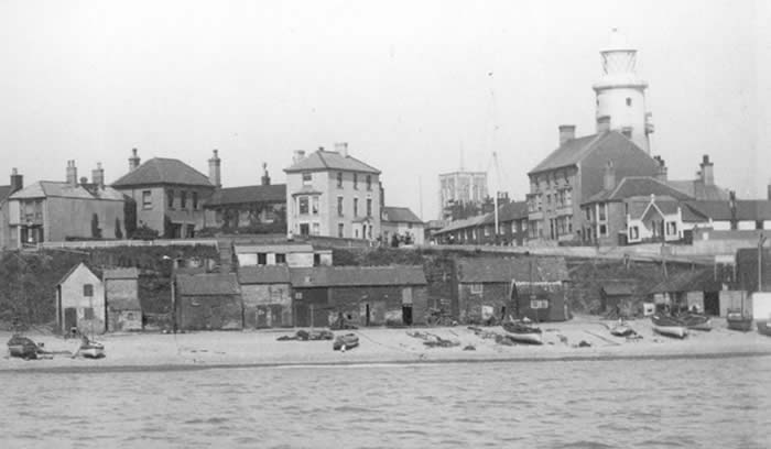 View of Lighthouse from the Sea in 1992