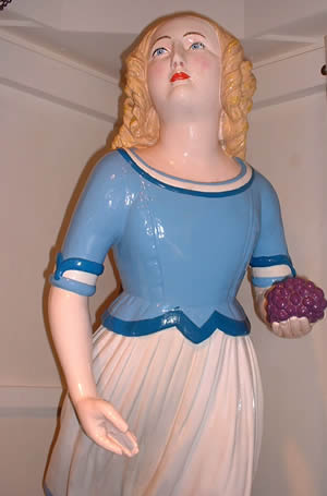 "Lucilla" - Figurehead of merchant ship - approx 1820