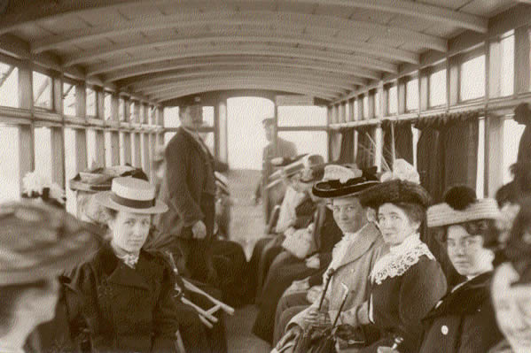 Passenger Coach interior in 1879