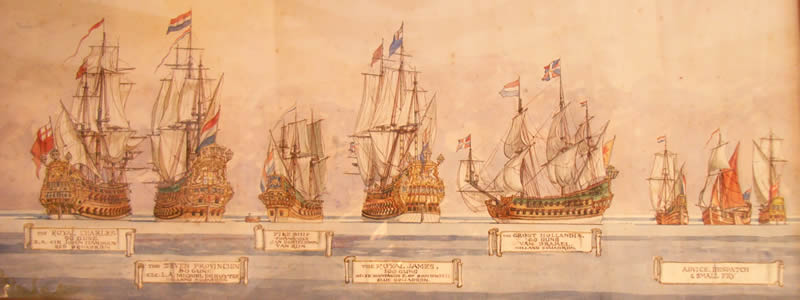 Ships at the Battle of Sole Bay 