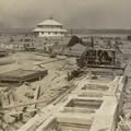 Southwold Harbour rebuilding in 1907